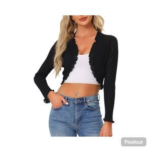 NWOT Allegra K Womens Size XL Black Shrug